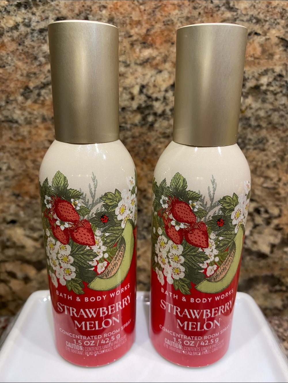 2 - “STRAWBERRY MELON” Concentrated Room Sprays, each 1.5 oz / 42.5 g, B&BW, NWT